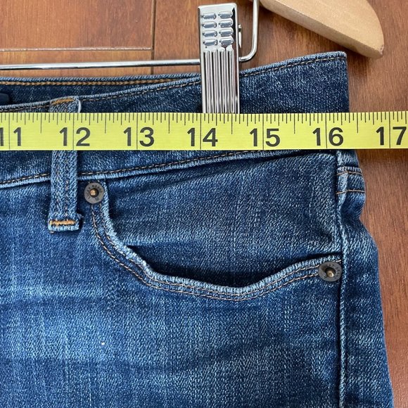 Lucky Brand Lolita Skinny Frayed Distressed Cropped Jeans Mid Rise Size 8 - Picture 8 of 12